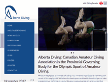 Tablet Screenshot of albertadiving.ca